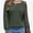 Deep green, variant on Women's Casual Tops Loog Sleeve Loose Blouses T Shirts