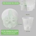 thumbnail image 1 of 6 Inch Transparent Plastic Garden Pots Self Watering Planters, 5 Pack Plastic Nursery Plant Pots with Deep Reservior, 1 of 6