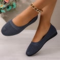 thumbnail image 4 of YgkuHd Slip-On Flats for Women Mesh Low-Cut Casual Shoes with Breathable Mesh Upper, Lightweight Plus Size Spring Summer Comfortable Footwear,Dark Gray_40, 4 of 9