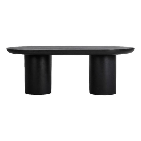 Moe's Home Collection Rocca Dining Table Black Stone Dining Tables