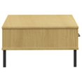 thumbnail image 4 of vidaXL Table Basse avec Pieds en Métal Bois Massif Pin Brun OSLO, 4 of 5