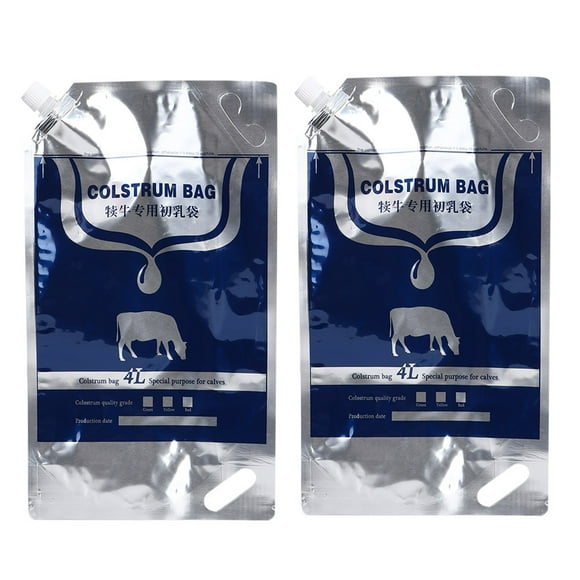 Food Grade 4L Calf Colostrum Packaging Storage Colostrum Fresh Filling Service Cold Storage Bag