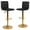 Multi-color, variant on Flash Furniture Vincent 2 Pack Modern Brown Vinyl Adjustable Bar Stool with Back, Counter Height Swivel Stool with Chrome Pedestal Base