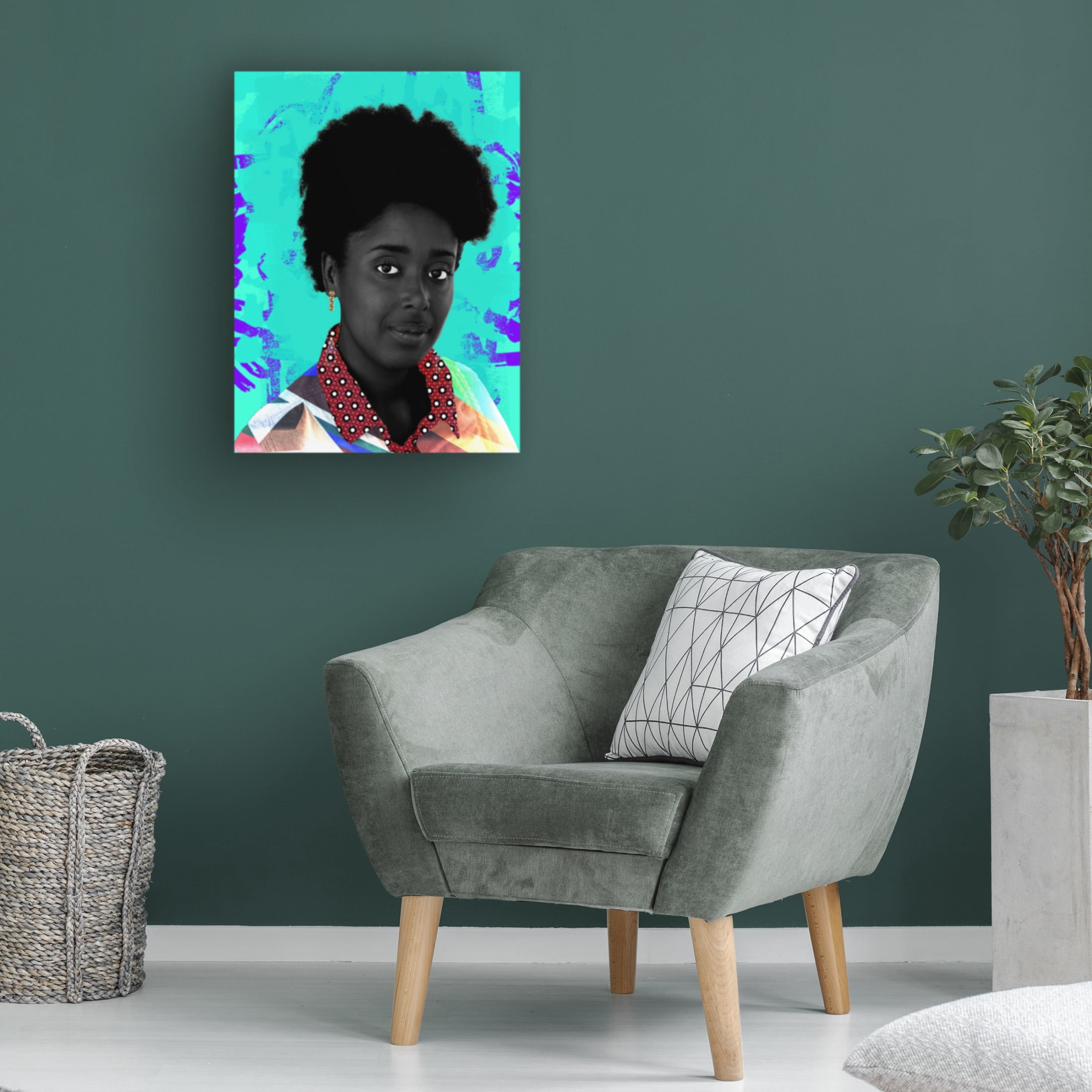 Canvas Wall Art - NUMA Art 'Bright Eyes' Wall Art for Living Room, Bedroom, or Office Décor by Trademark Fine Art - 18 x 24 Inches