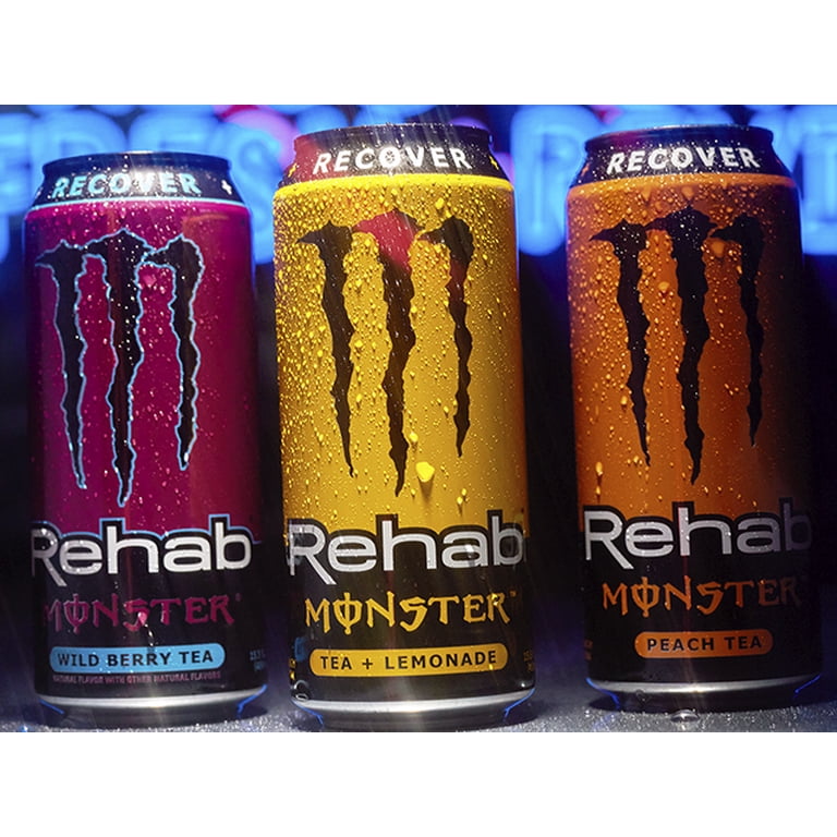 【中古】「非常に良い」Re:Monster セット (リ・モンスター) [マーケットプレイスセット] Monster Energy Drinks Rehab Variety Pack, Lemon, Peach, Wild Berry