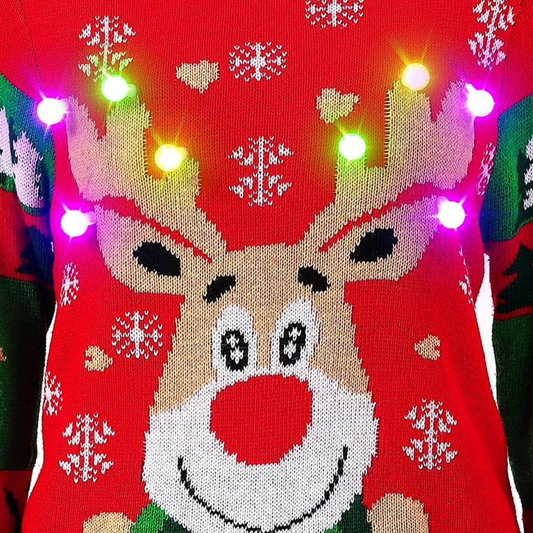 Get lit light up christmas sweater top