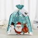thumbnail image 4 of Bolsas de dulces navideñas con cuerda Santa | Bolsa de regalo festiva para chocolates, galletas y pequeños obsequios | Duradera y fácil de usar, 4 of 6