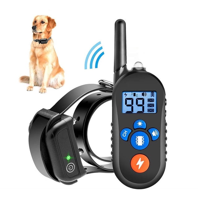 Collar de entrenamiento para perros con control remoto, 3 modos, pitido, y choque, alcance remoto de hasta 2600 pies, para razas pequeñas, m 1pc negro Yinane Collar de entrenamiento