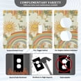 thumbnail image 3 of Yayeee Duplex Wall Plate 1-Gang 4.5"x2.7" Home Receptacle Light Switch Decorative Outlet Cover, Beige Clouds, 3 of 7