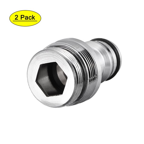 Brass Garden Hose Quick Connector Faucet Adapter 22mm Male Threaded 2pcs Walmart Com Walmart Com