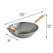 Joyce Chen Classic Series 14-In. Carbon Steel Wok with Birch Handles