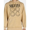 thumbnail image 2 of Nirvana Men's Tan Oak Hoodie with Long Sleeves, Sizes XS-3XL, 2 of 5