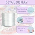 thumbnail image 4 of 12 Rolls 1mm Elastic String For Bracelets White 1968Ft Stretchy Cords Stretch Bead Cord Elastic Beading Thread for Bracelet Necklaces Clay Beads Jewelry Making, 4 of 7
