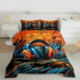 thumbnail image 2 of Homewish Boys Girls Gamer Headphones Bedding Comforter Set 2pcs,Video Game Twin Comforter Sets Microfiber,Graffiti Splash Breathable Bedding Set,Luxury Bedroom Decor,Reversible, 2 of 8