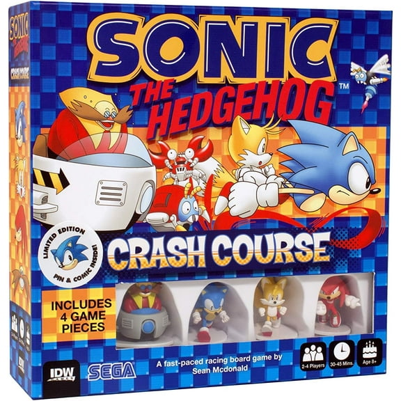 Sonic the Hedgehog Crash Course Board Game - Fast Racing Game by IDW Games