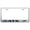 Brushed Chrome, variant on Cadilac ATS-V Laser Etched Logo Stainless Steel License Plate Frame (Chrome)