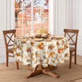 thumbnail image 6 of Fall Round Tablecloth 60 Inch Thanksgiving Day Maple Leaf Vintage Table Cover Waterproof Wipeable Table Cloth for Autumn Party Picnic Kitchen Home Decoration, 6 of 6