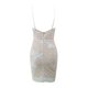 thumbnail image 3 of Gibobby Vestidos de fiesta cortos caliente Fuente Sexy Cuello en V Correa Sin espalda Vestido de lentejuelas Vestido de fiesta(Blanco,G), 3 of 5
