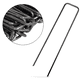 thumbnail image 2 of 100 Uds clavos de tierra clavos de césped galvanizados en forma de U para fijar césped artificial paño de tierra clavos de tierra de vellón de malas hierbas Vhermosa, 2 of 8