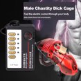 thumbnail image 3 of Jaula de castidad masculina para el pene, anillo para el pene, jaula para el pene sexual médica, 3 of 8