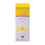 Bigelow I Love Lemon Herbal Tea Bags, 1.79 oz, 28 count