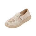 thumbnail image 3 of YOUYEDIAN Sneakers for Women Fashion Round Toe Breathable Versatile Platform Soft Belt Design Flats Casual Non Slip Walking Shoes, 3 of 5