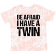 thumbnail image 3 of Inktastic Be Afraid I Have a Twin Boys or Girls Toddler T-Shirt, 3 of 5
