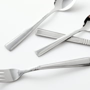 Gibson Home Tapani 45-Piece Stainless Steel Flatware Set, Tumble Finish