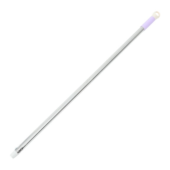 Masteelf 1 Set Two-Section Replacement Broom Pole Metal Mop Rod with Handle Grip, Extension Broom Stick for Bathroom Cleaning