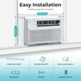 thumbnail image 6 of Air Conditioner Window Unit Cools up to 550 Sq.Ft12000 BTU Window AC Units with Remote Control6 in 1 Energy Saving Window Air Conditioner4 Cooling & Fan SpeedsEasy to Install, 6 of 7