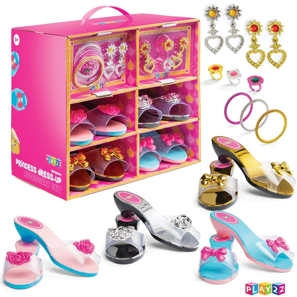 Play22USA Play22USA Princess Girls Dress Up Shoes And Jewelry