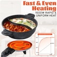 thumbnail image 2 of Olla eléctrica SENSCHEF 4L con divisor de doble sabor 1500W, 2 of 7