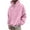 Pink, variant on Cuoff Hoodies Sweatshirt Winter Loose Casual Solid Color Loose Casual Hoodies for men Pink 3X