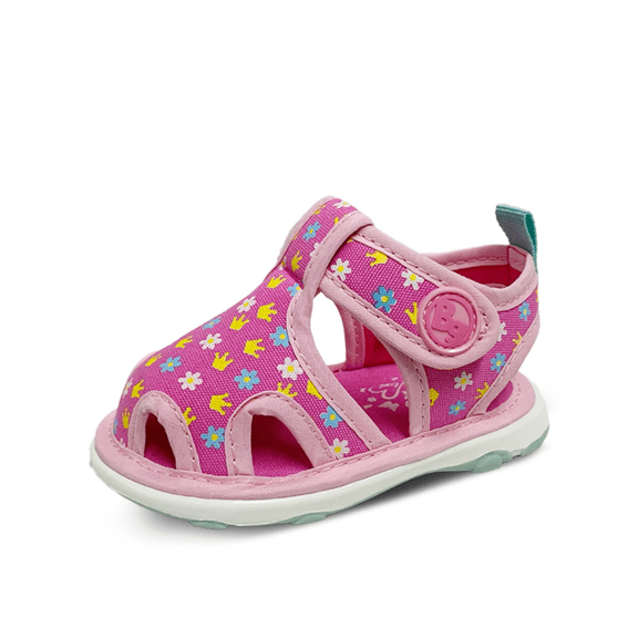 Sandalia Bubble Gummers Bebé Niño Velcro Sonido Yuyin Rosa