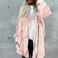 thumbnail image 1 of MKLEKYY Veste en Cuir pour Femmes Veste Longue Ouverte Chaude avec Poches, 1 of 4