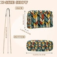 thumbnail image 4 of FORMRS Women Crossbody Purse with Chain Strap Vegan Leather Shoulder Handbag, Yellow Geometric, 4 of 7