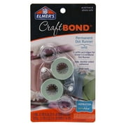 Elmer’s CraftBond Permanent Glue Dot Runner Refills, Clear, Double Sided, 26.25-Feet Each, 2 Count