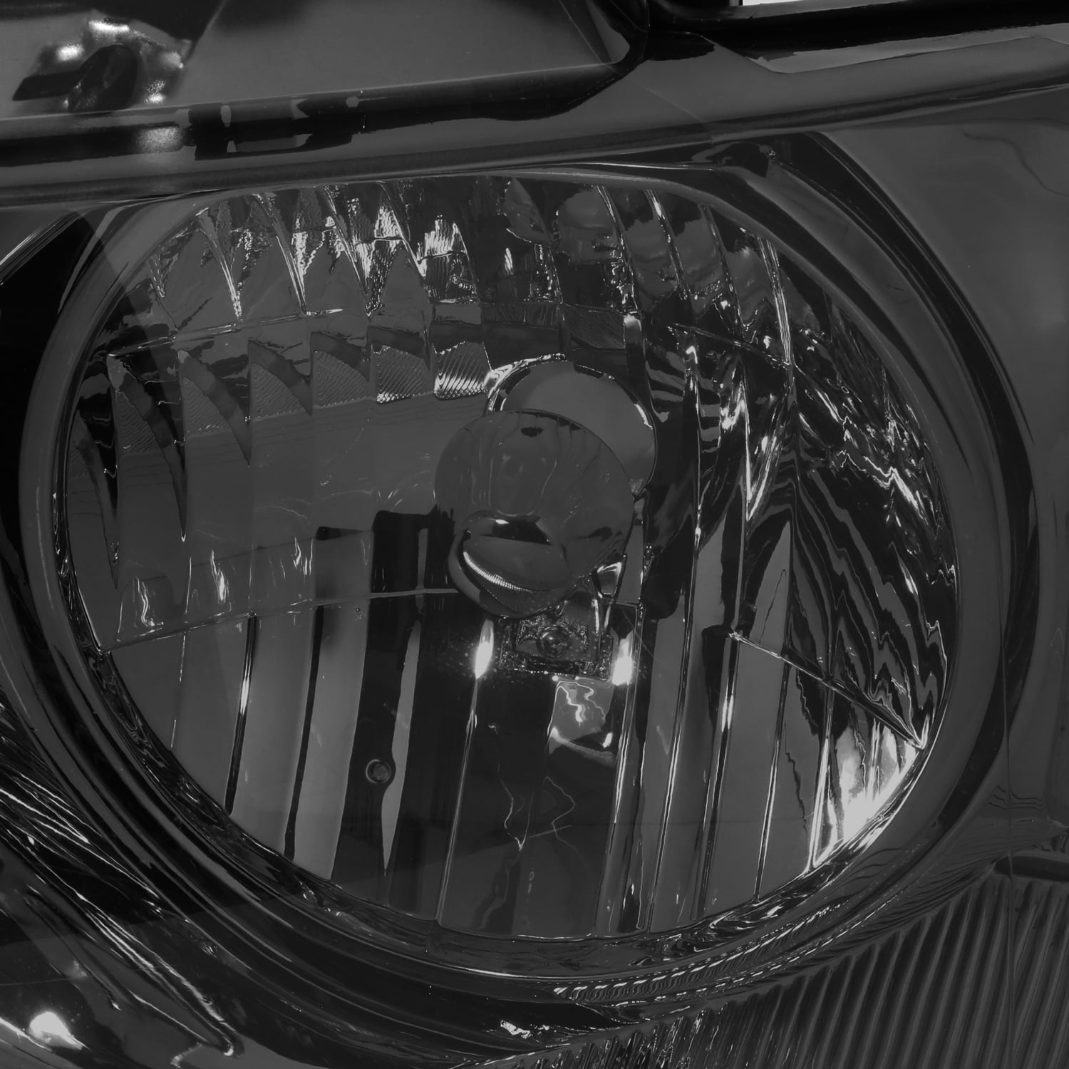 DNA Motoring For 04-08 Ford F150 06-08 Mark LT Smoked Clear Corner Headlight Lamps Pair