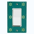 thumbnail image 1 of Metal Light Switch Plate Cover Elegant Green Yellow Diamond Cross Damask DAM092, 1 of 13