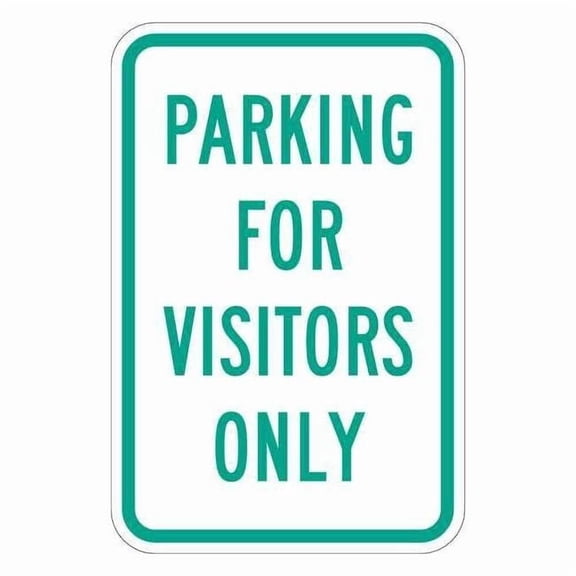 Lyle Visitor Parking Sign,18" x 12, T1-1038-EG_12x18 T1-1038-EG_12x18