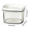 thumbnail image 3 of Transparent Airtight Food Storage Containers, Plastic Kitchen Jars for Snacks, Grains, Pantry Organization, Set of 4, 3 of 6