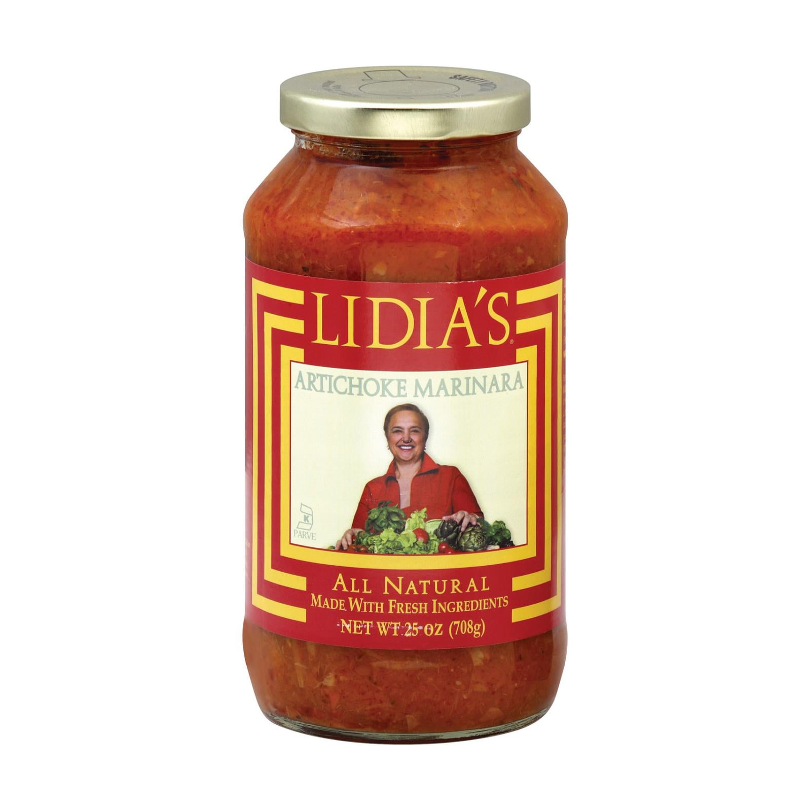 Lidia's Pasta Sauce Artichoke Marinara Case of 6 25 Fl oz
