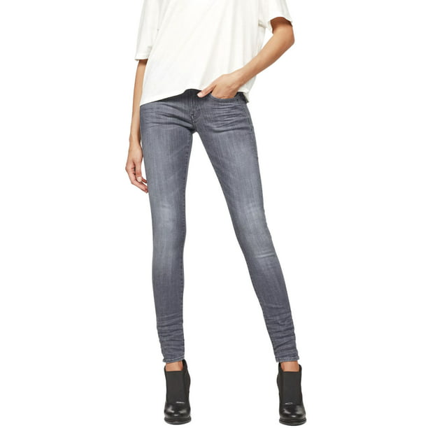 radius svag virkningsfuldhed G-Star Raw Womens Lynn D-Mid Waist Super Skinny Jeans 27 x 30 Medium Age -  Walmart.com