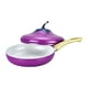 thumbnail image 1 of Sartén para cocinar con forma de berenjena y tapa, sartén para tortillas, sartén ligera, sartén antiadherente de fondo plano para cocina, pan, 1 of 9