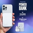 thumbnail image 2 of Power Bank Bateria Inalambrica Portátil Magnética Externa Carga Rapida Banco De Energia De 10,000mAh Solo Compatible con Funda MagSafe, 2 of 8