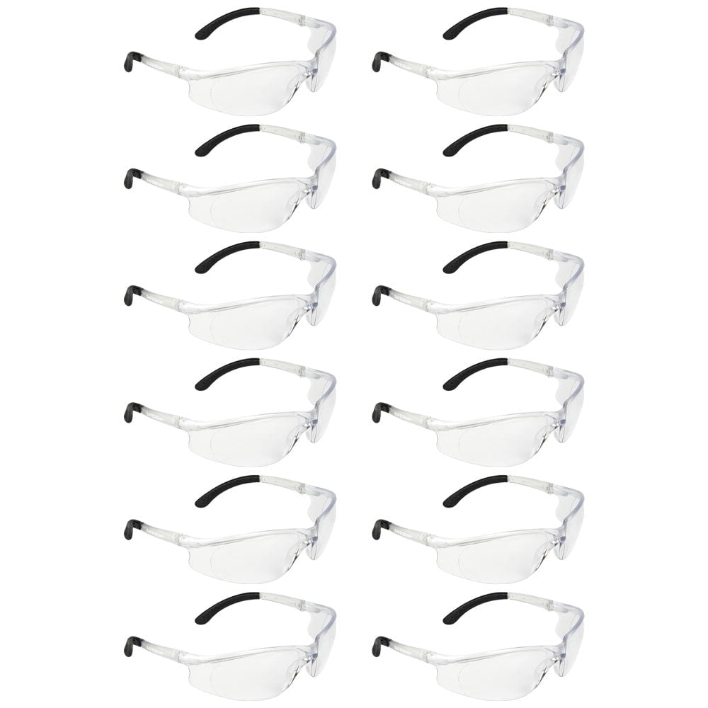 SAFEGEAR Clear Safety Glasses 12 pk. Scratch Palestine Ubuy