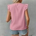 thumbnail image 3 of Bixock Tank Tops for Womens Sleeveless Blouse Hollow Out Spliced Crew Neck Lace Loose Casual Shirts Daily Fashion Top Beach Vacation Summer Clothes, 3 of 6