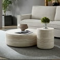 thumbnail image 4 of Kevinplus Set of 2 Faux MARS Pattern Round Coffee Tables for Living Room, No Need Assembly., 4 of 13