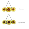 thumbnail image 3 of RADIANCE goods Floral-Style Stained Glass Window Panel 22" Wide, 3 of 6