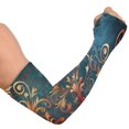 thumbnail image 2 of ALAZA Elegant Bohemia Flower Pattern UV Sun Protection Arm Sleeves UPF 50+ Compression Cooling Sleeve 1 Pair, 2 of 7